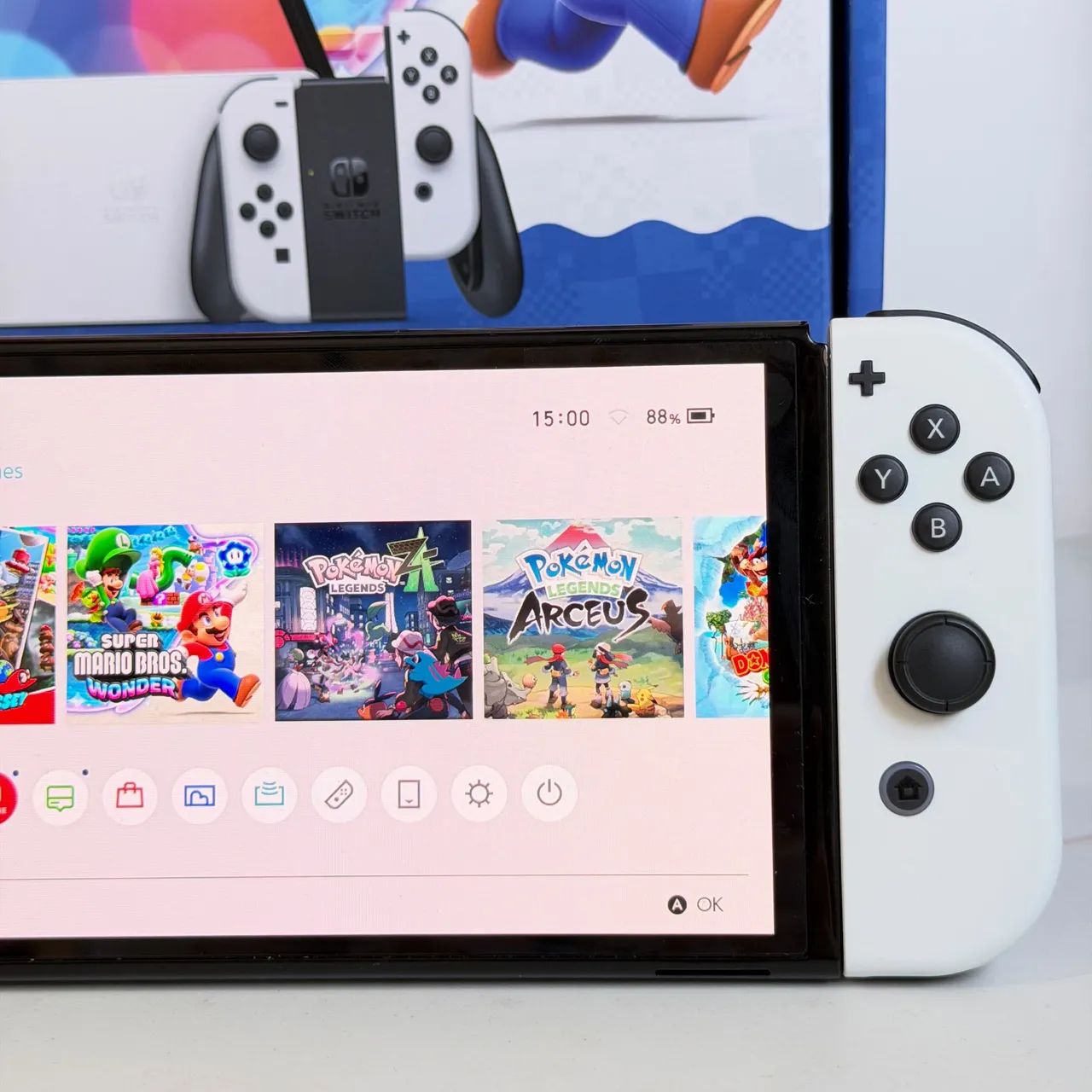 Nintendo Switch Oled Desbloqueado 256Gb Usado - Foto 3