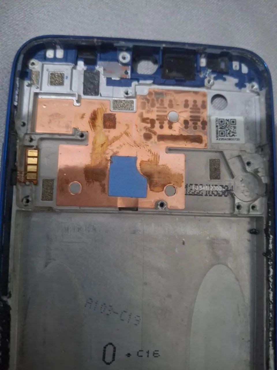 aro carcaça xiaomi redmi note 8 azul - Foto 3