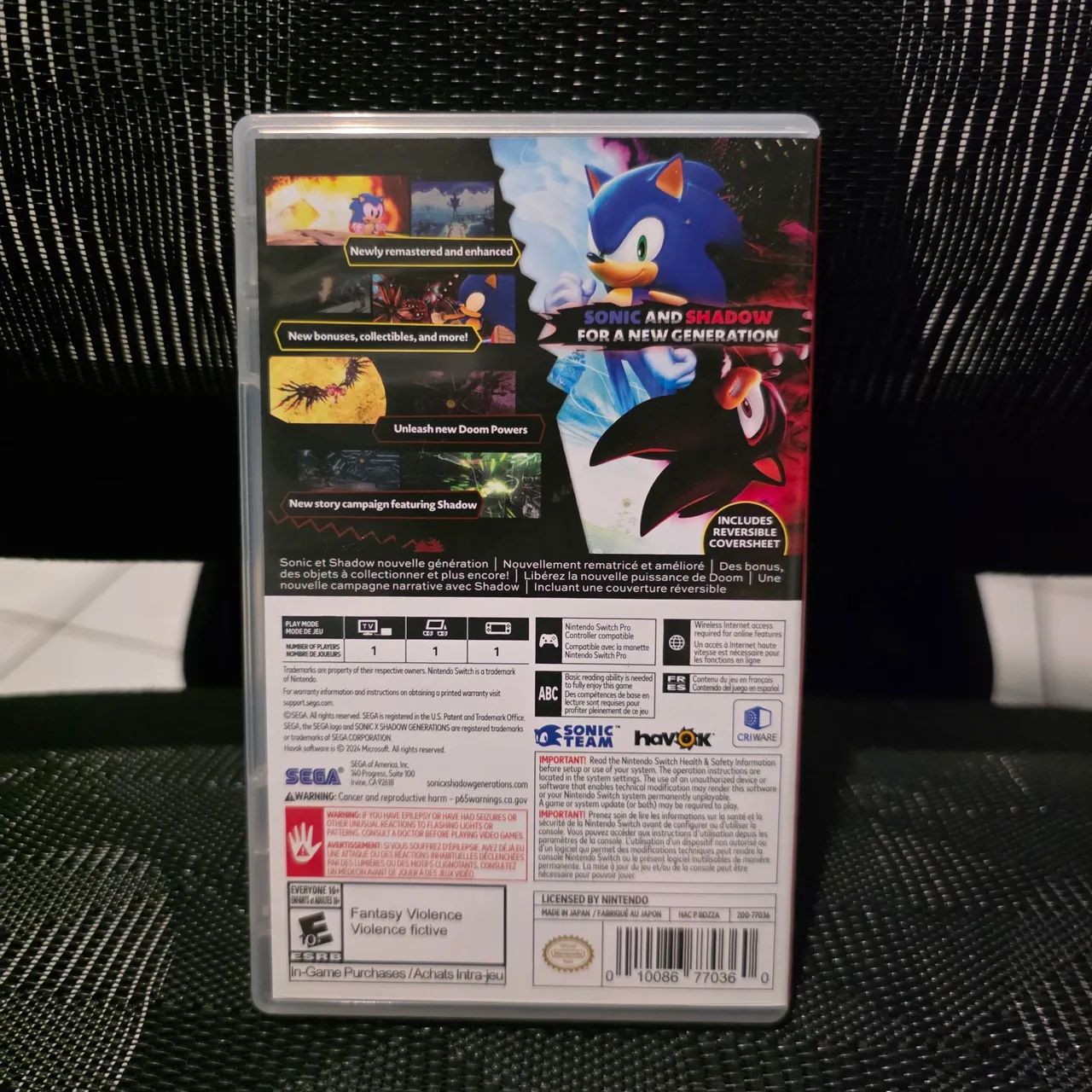 Sonic X Shadow Generations - Nintendo Switch - Foto 2