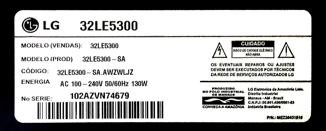 TV LG de 32 polegadas 32LE5300 - Foto 3