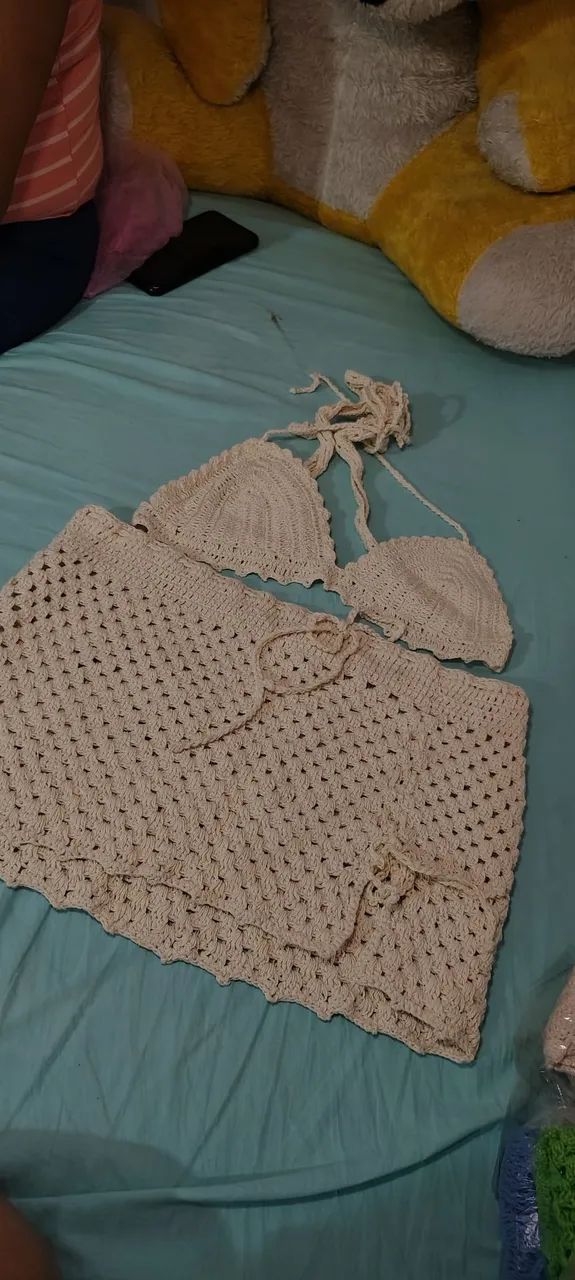 Conjunto de crochê 2 - Foto 2