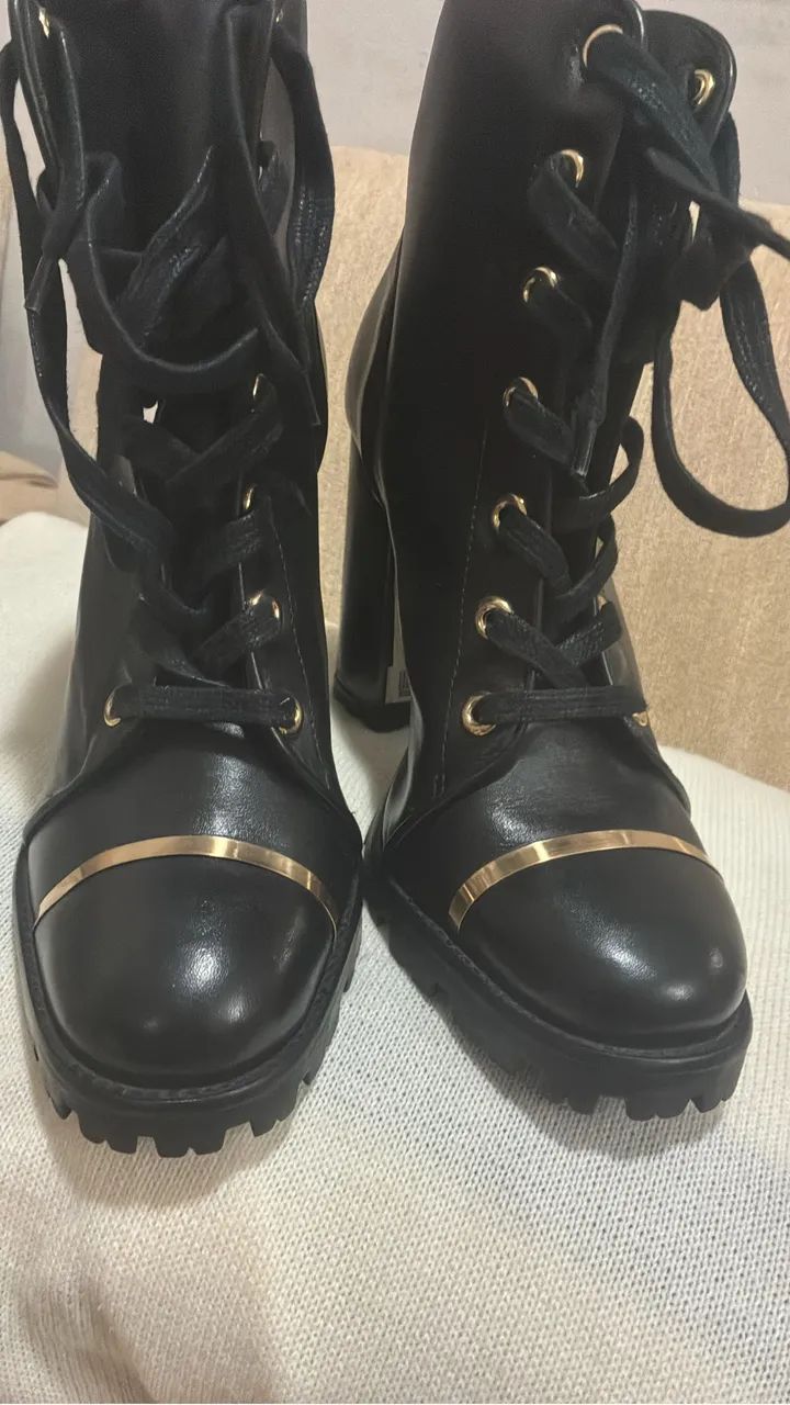 Bota coturno de couro  - Foto 2