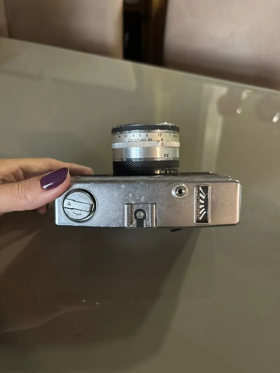Câmera fotográfica analógica antiga - Halina Paulette EE II - Foto 4