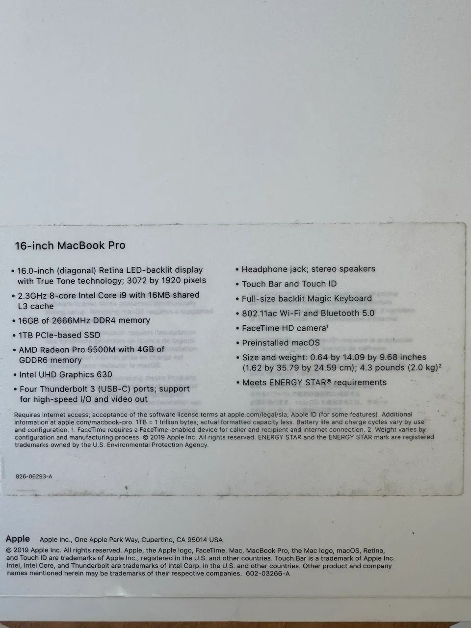 Apple MacBook Pro 16 polegadas Intel core i9 1TB de SSD 16gb RAM - Foto 4