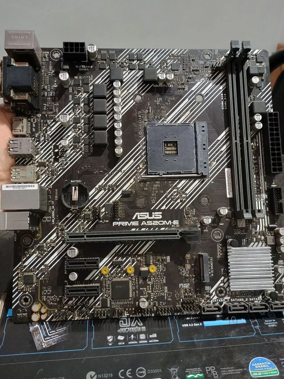 Placa Mae Asus PRIME A520M-E - Com defeito 
