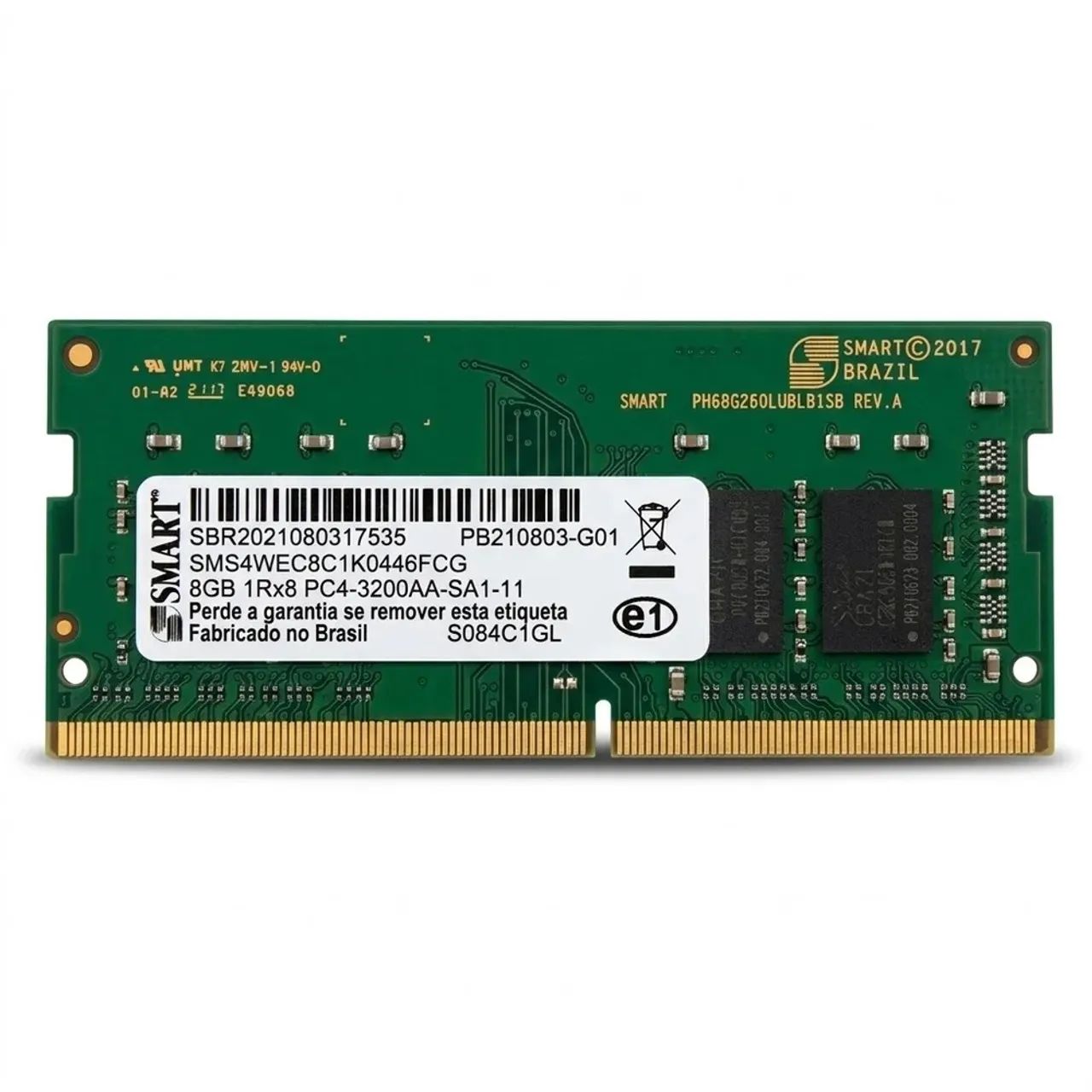 Memória RAM DDR4 8GB 3200MT/s Smart Notebook