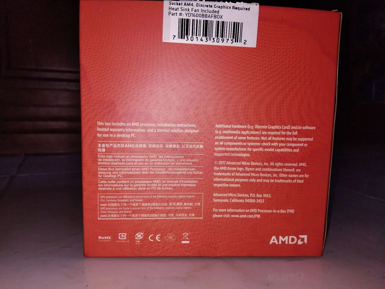 Ryzen 5 1600  + Cooler  ( leia)  - Foto 2
