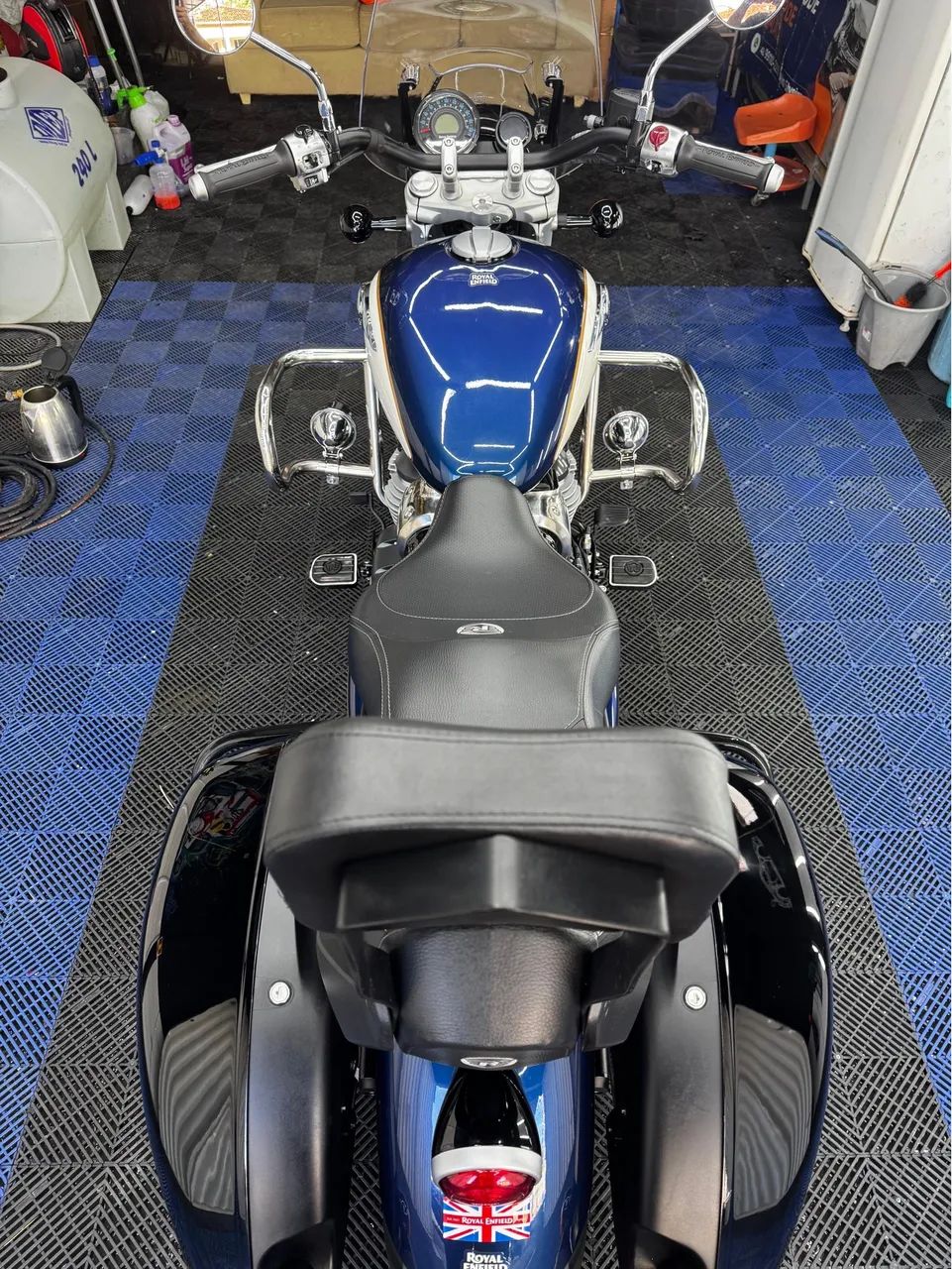 ROYAL ENFIELD SUPER METEOR 650 CELESTIAL BLUE - Foto 2
