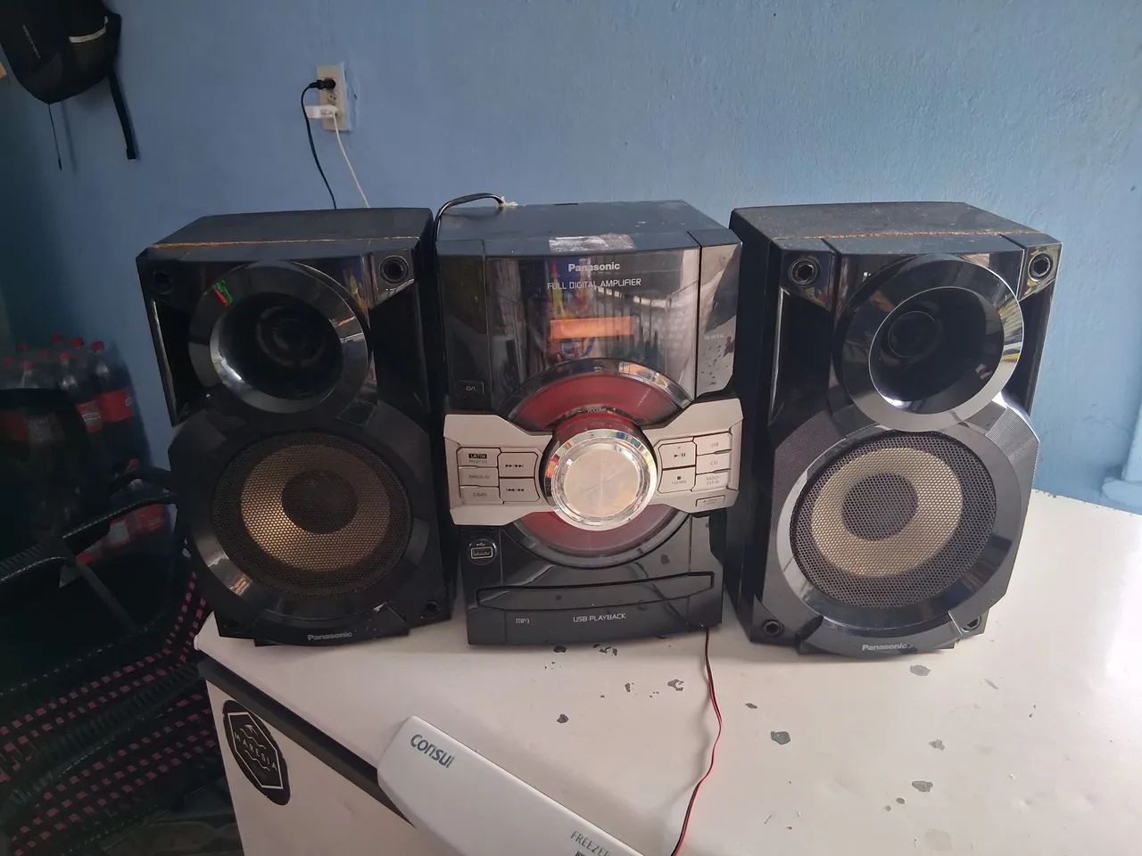Aparelho de som Panasonic, baratinho. - Foto 2