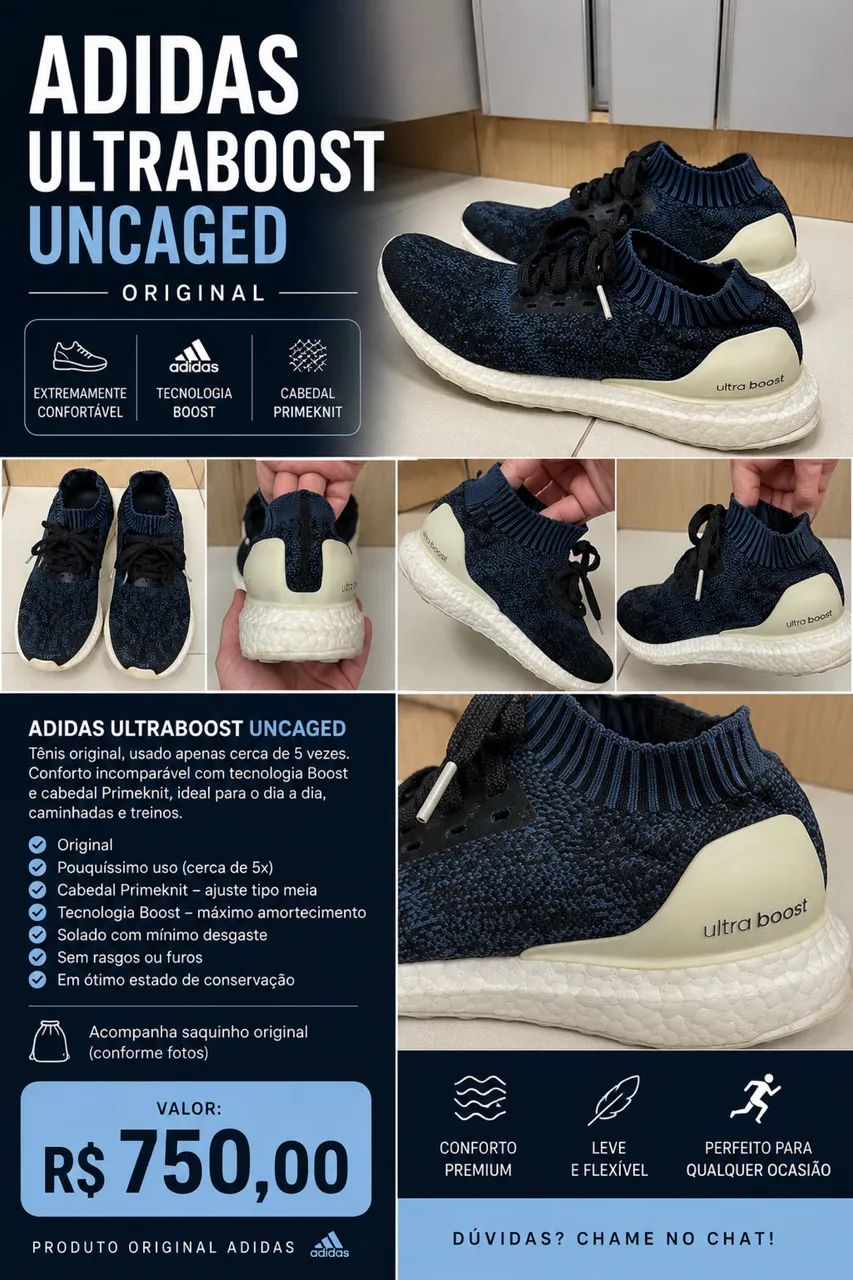 Tênis ultraboost uncaged 35