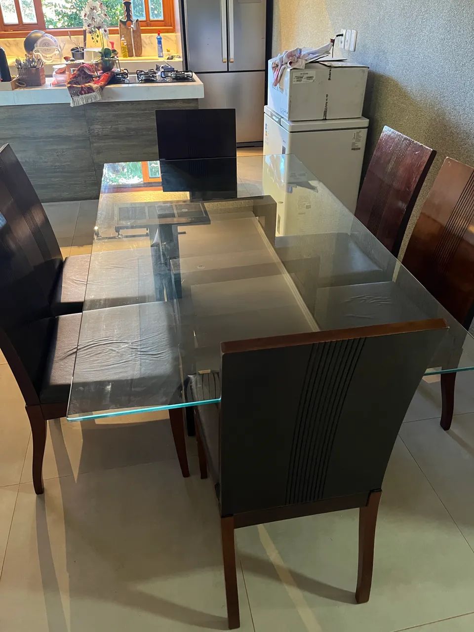 MESA DE VIDRO COZINHA - Foto 3