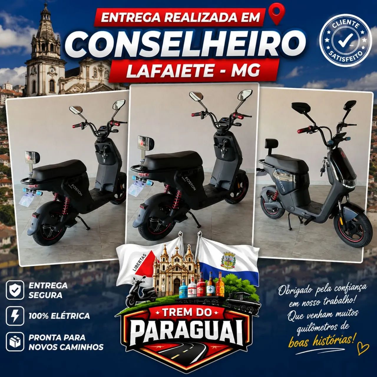 Scooter 1000w - OPORTUNIDADE ÚNICA- 0km - Foto 3