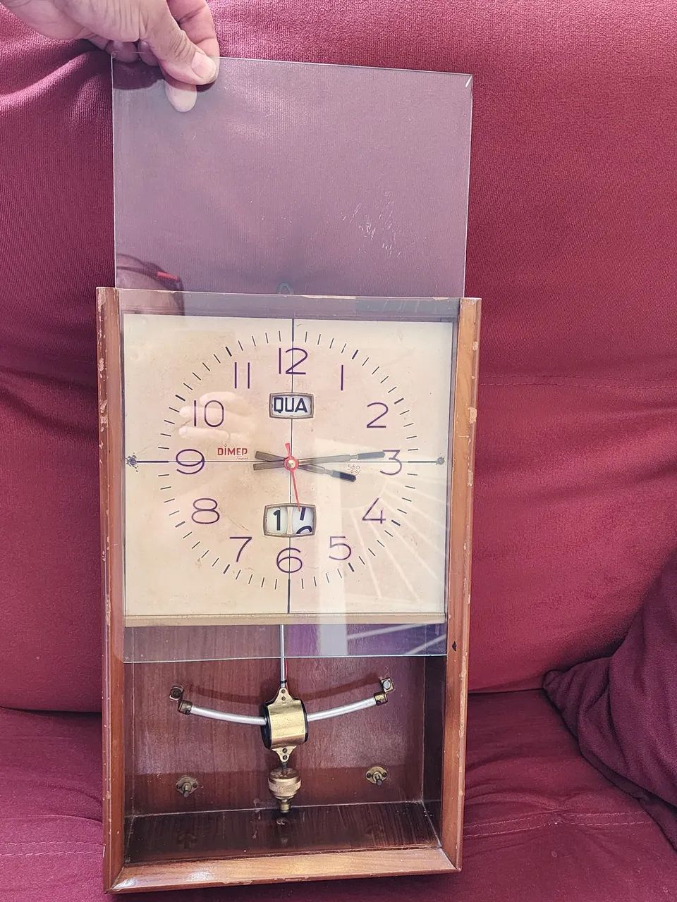 RELÓGIO de parede DIMEP Tagus 500 dias, não está funcionando. (No estado) - Foto 4
