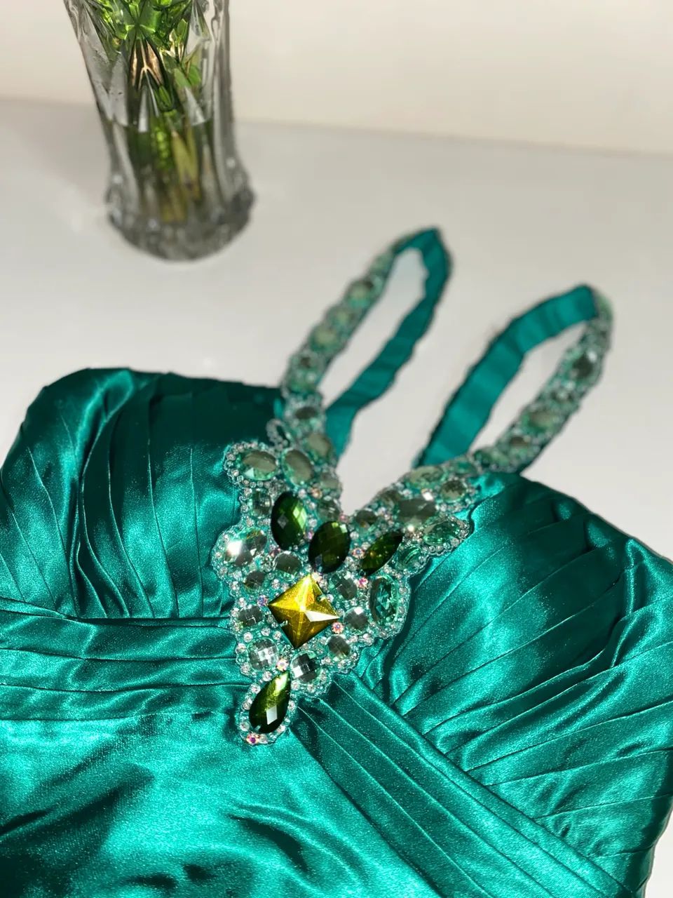Vestido verde de pedras  - Foto 5