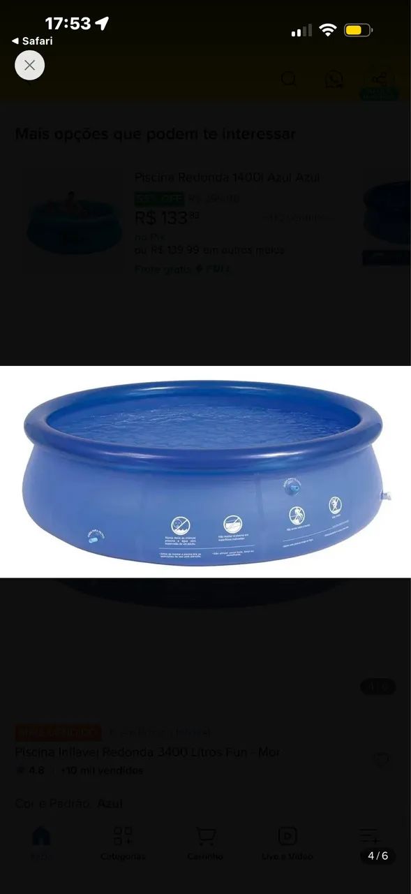 PISCINA MOR 3400L + BOMBA - Foto 3