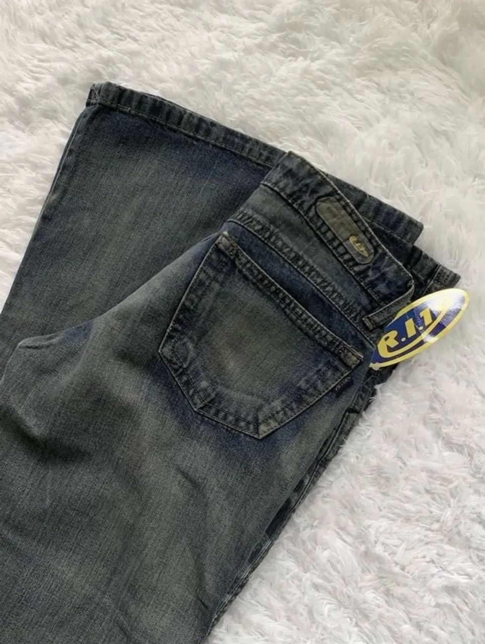 Calça jeans flare r.i.19 vintage 42 - Foto 4