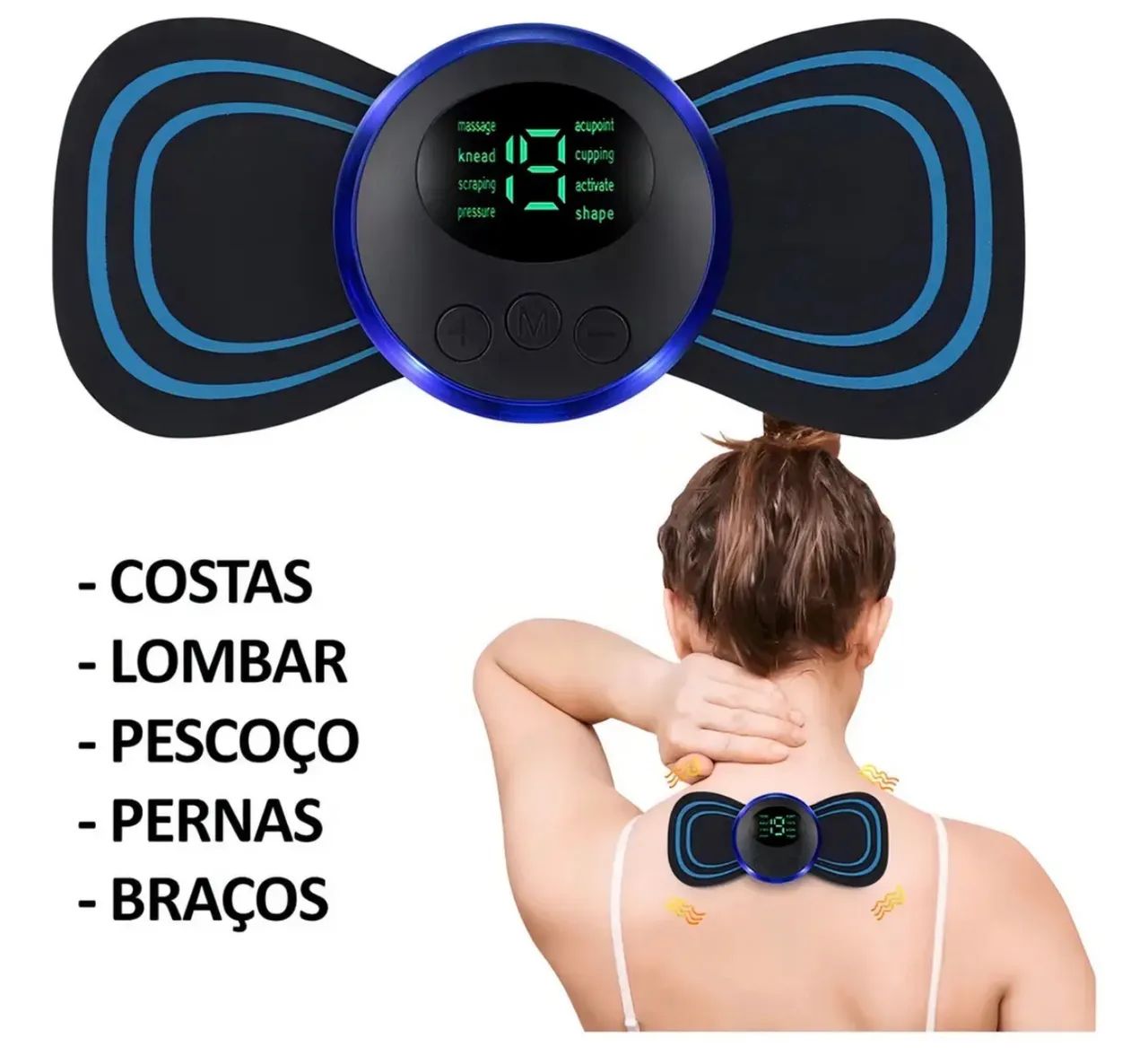 Mini Massageador Eletrico Choque 