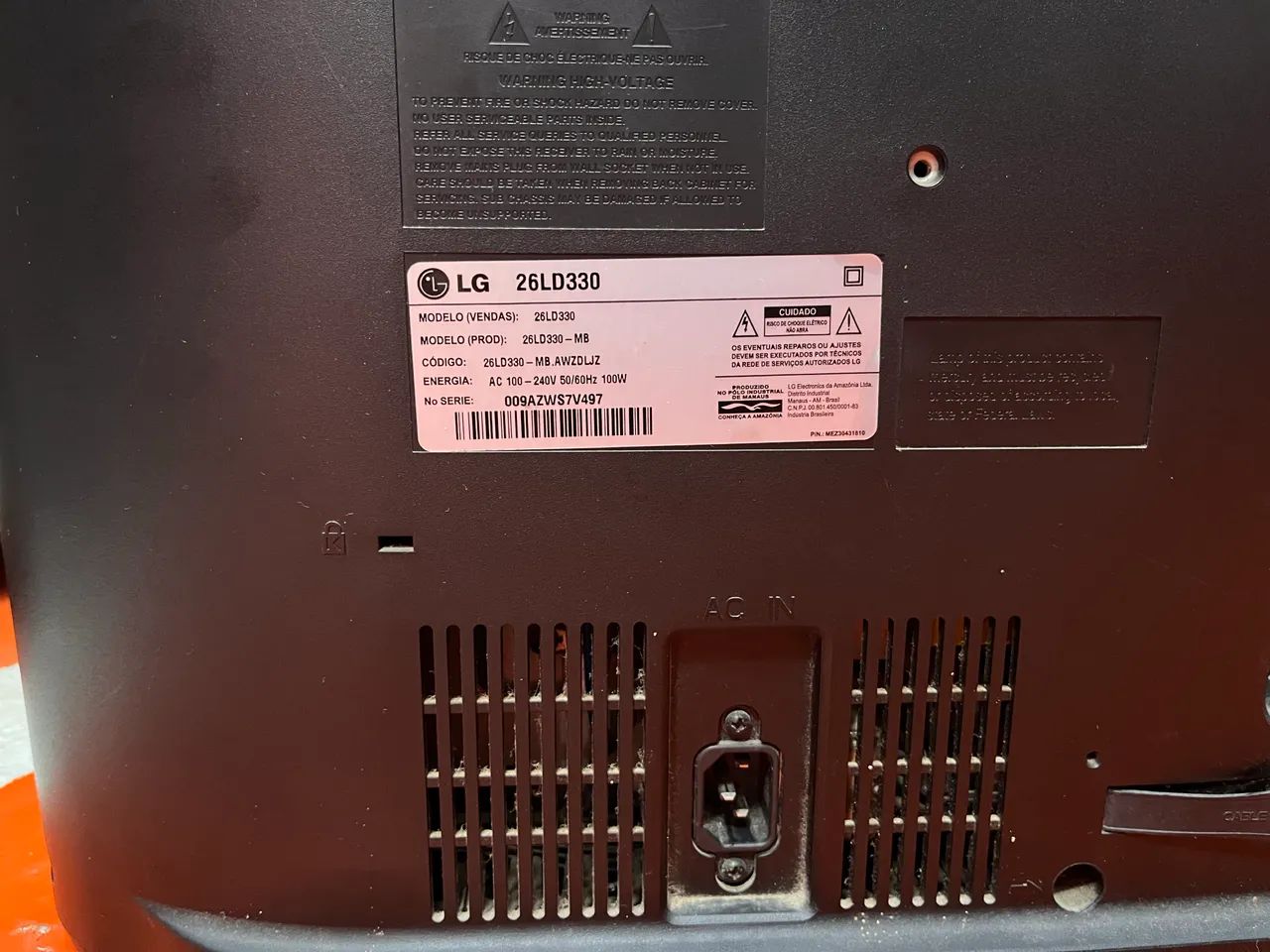 Vendo TV/monitor LG 26 polegadas - Foto 3