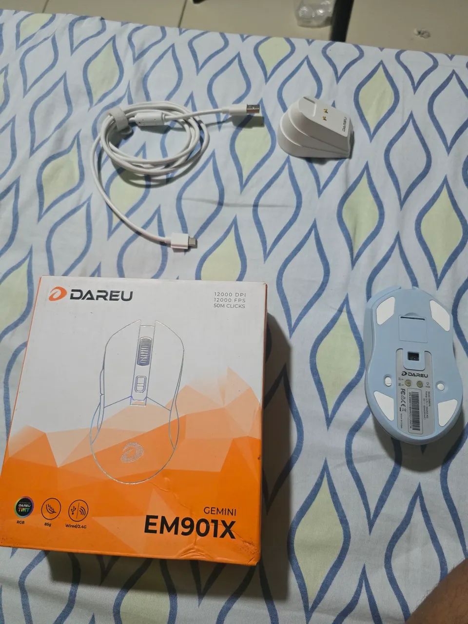 Mouse Dareu Tri-Mode (Fio, 2.4g, Bluetooth)