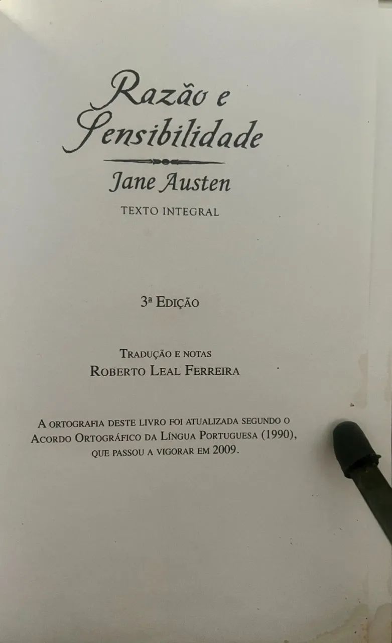 Razão e Sensibilidade (livro) - Foto 3