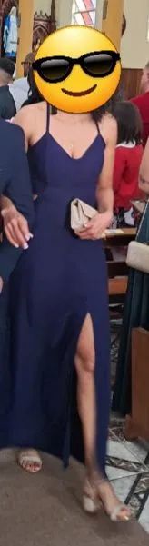 Vestido Midi Azul Marinho - Foto 3