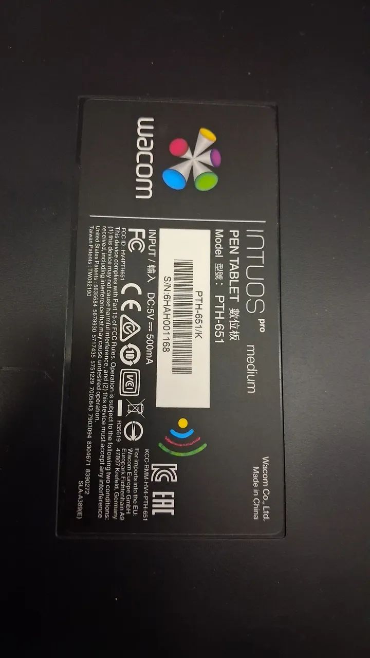 Mesa digitalizadora wacon intuos pro 