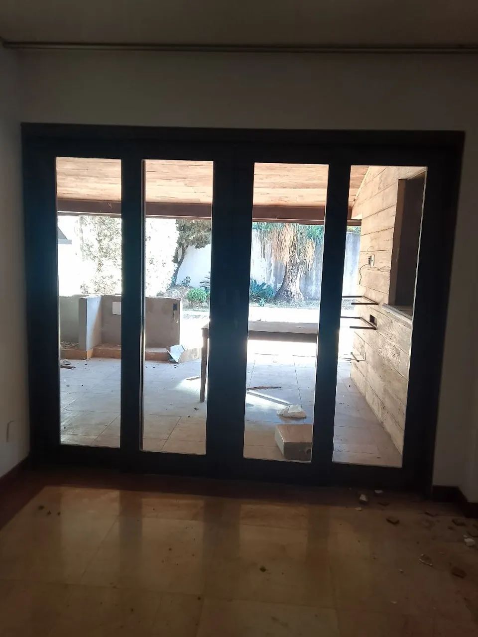 Porta correr de madeira ipê - Foto 4