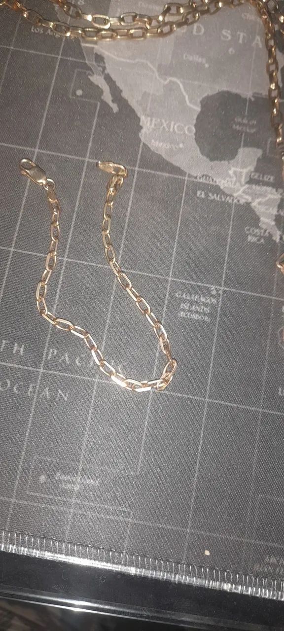 Pulseira de prata - banhada a ouro.  - Foto 3