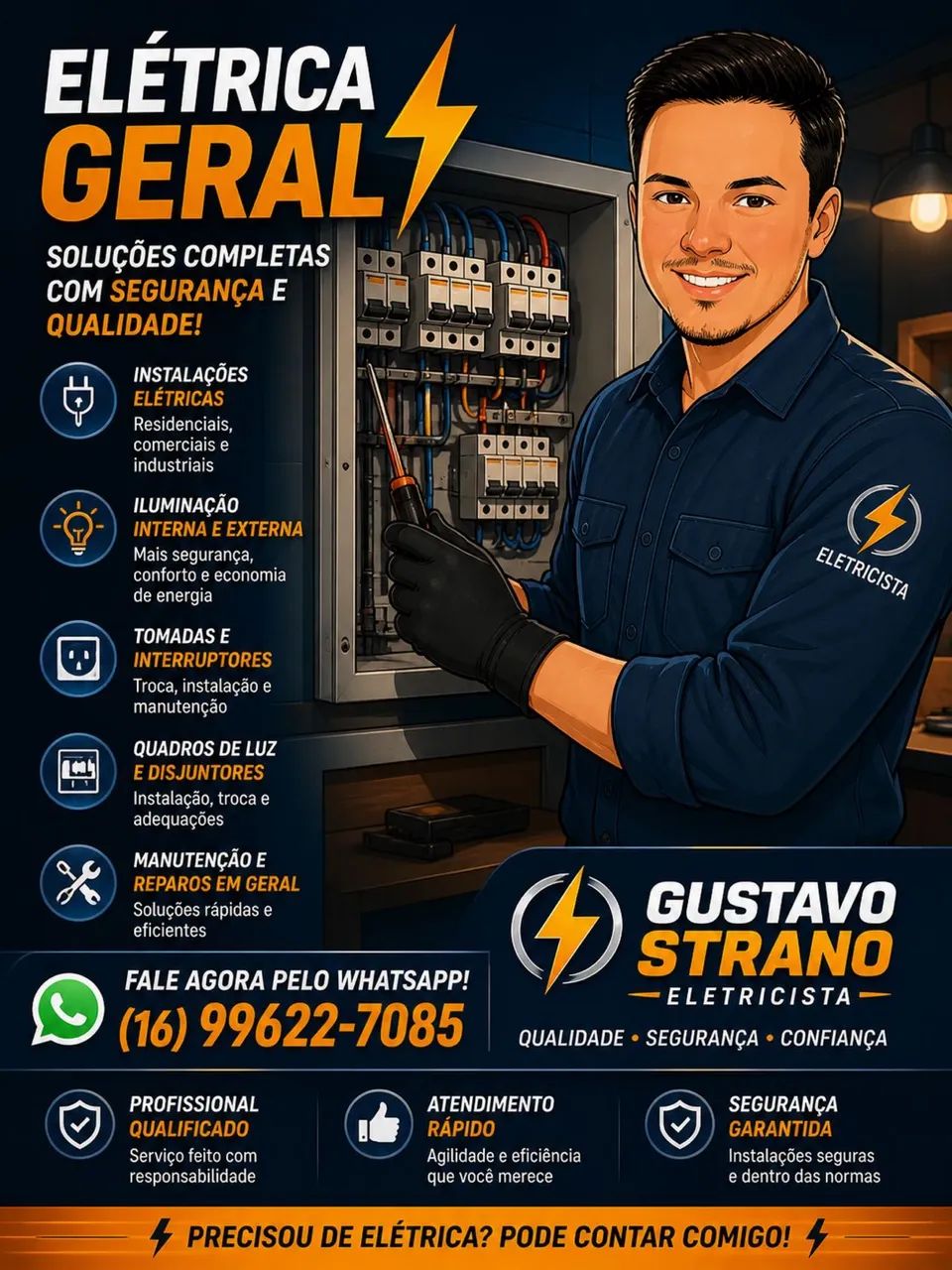 Eletricista residência e empresarial 