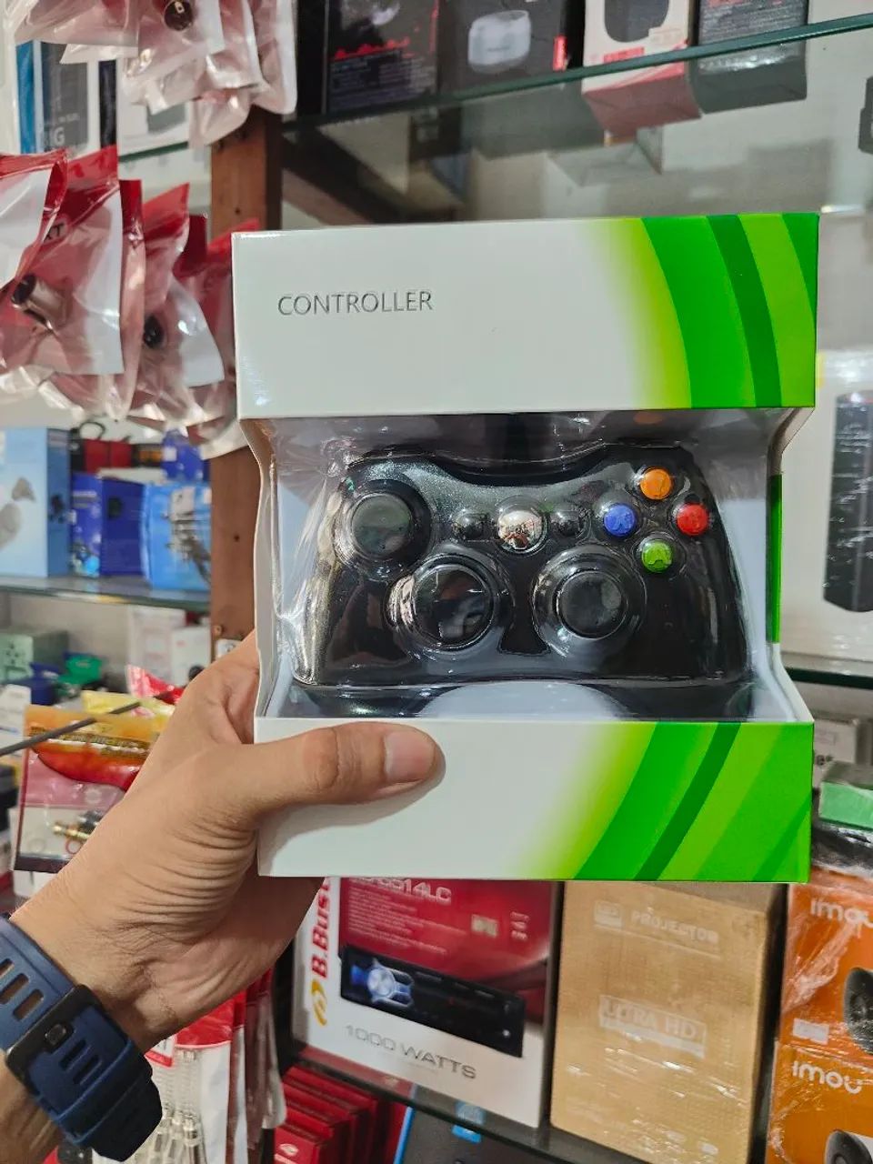 Controle com fio Xbox 360 e pc