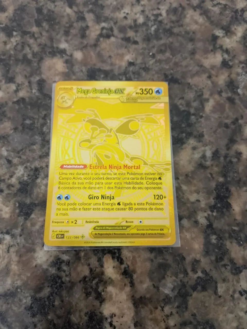 Carta pokémon mega greninja ex 122/086