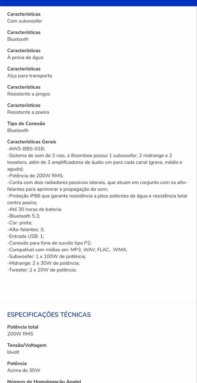Caixa de Som AIWA - Foto 4