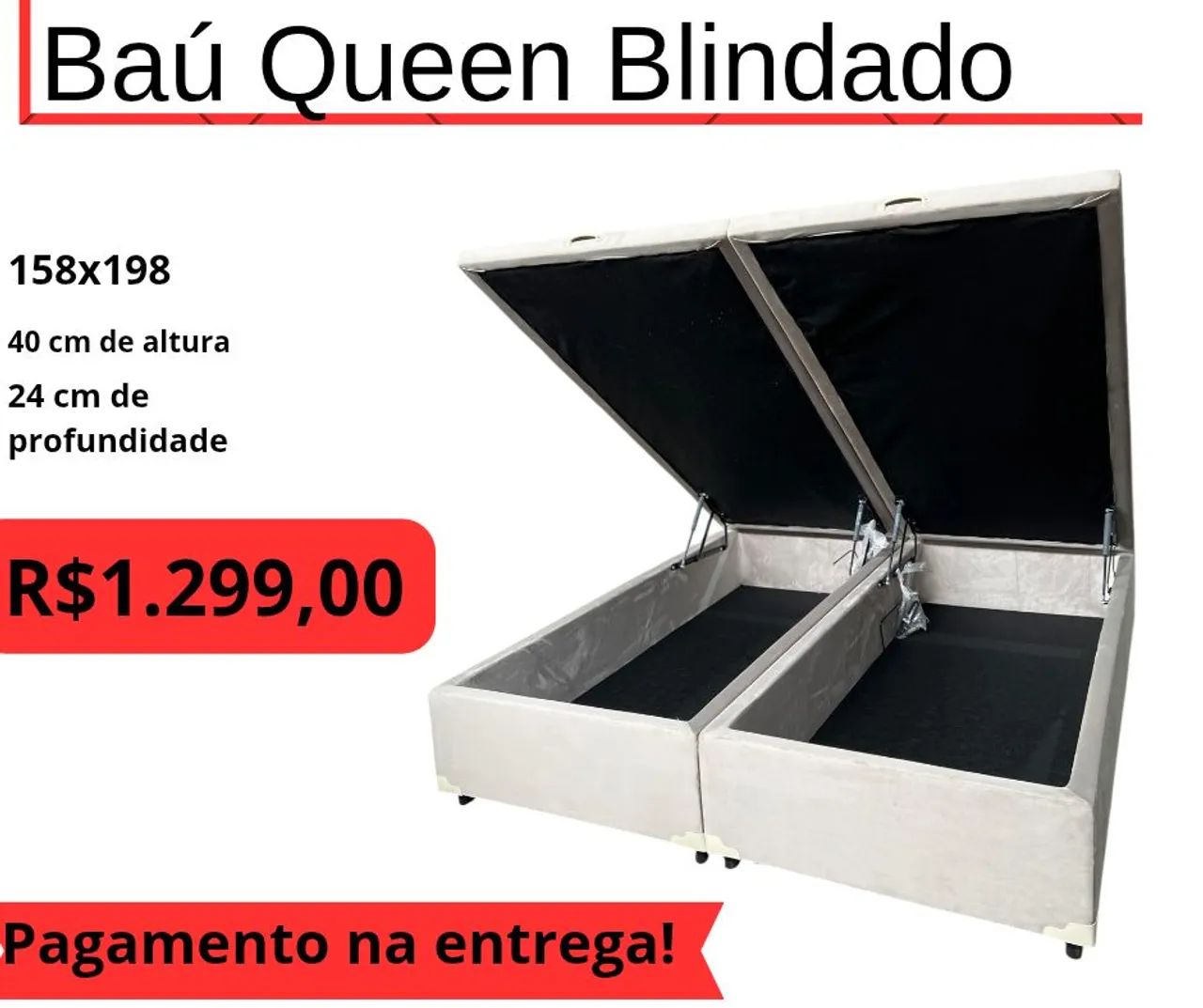 Cama box baú Queen 