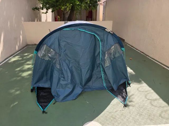 Barraca de Camping Quechua 3 Pessoas Mh100 Fresh & Black