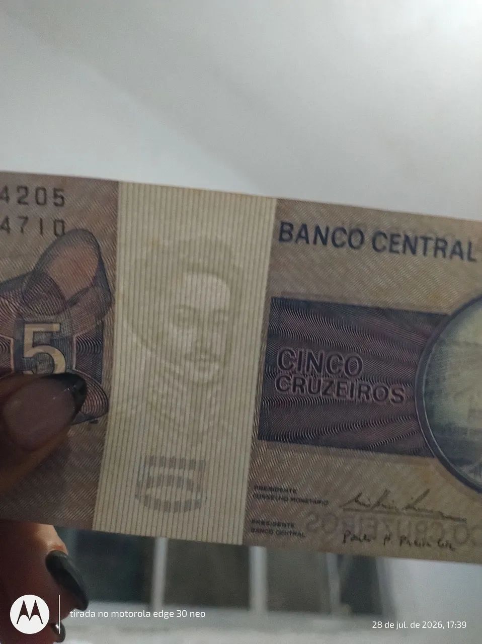 Cédulas antigas 10 unidades numeradas  - Foto 5