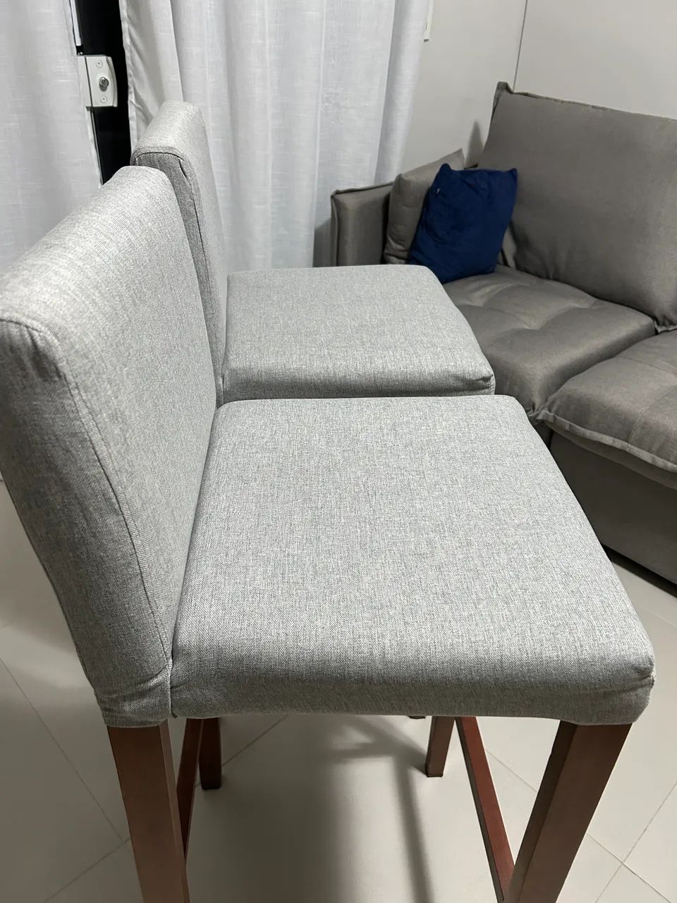Banqueta para balcão de madeira  - Foto 2