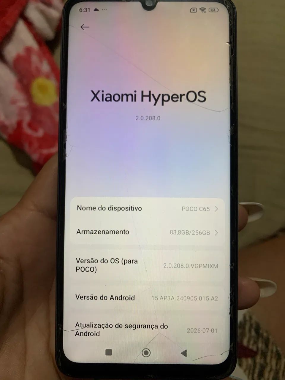 Celular Usado Xiaomi Poco C65 - Foto 3