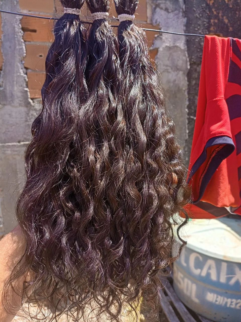 Vendo cabelo humano cacheado 