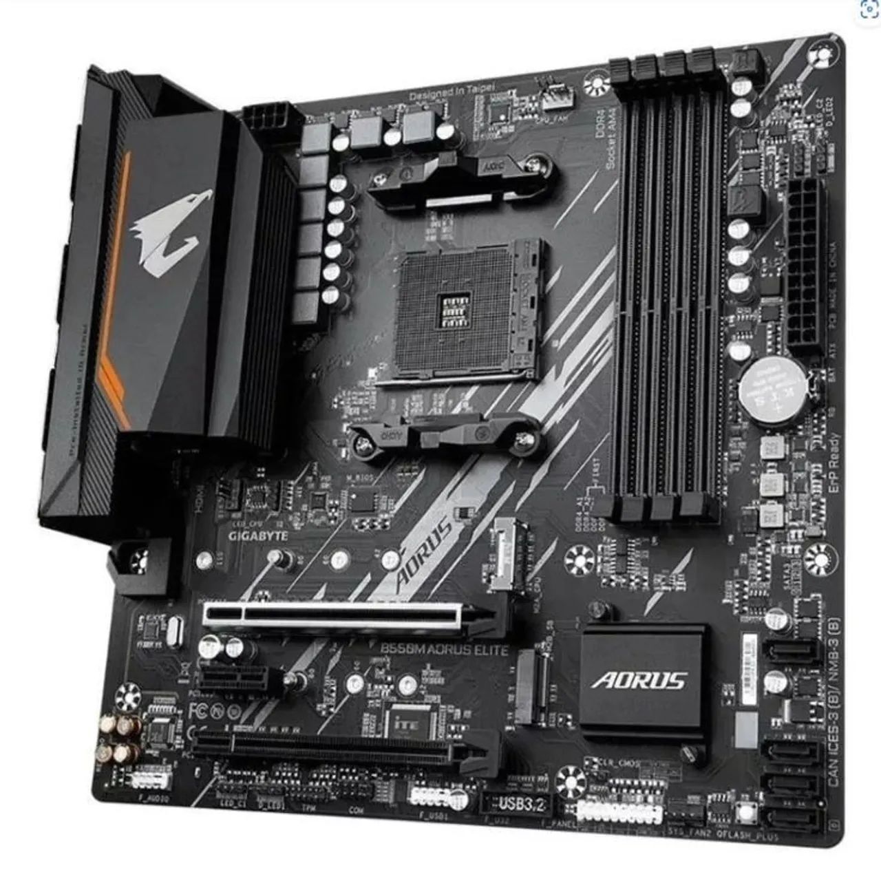 placa mãe aorus elite b550 - Foto 2