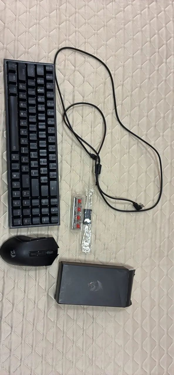Kit Redragon teclado e mouse S136, cabeado e sem fio BT e 2.4G - Foto 2