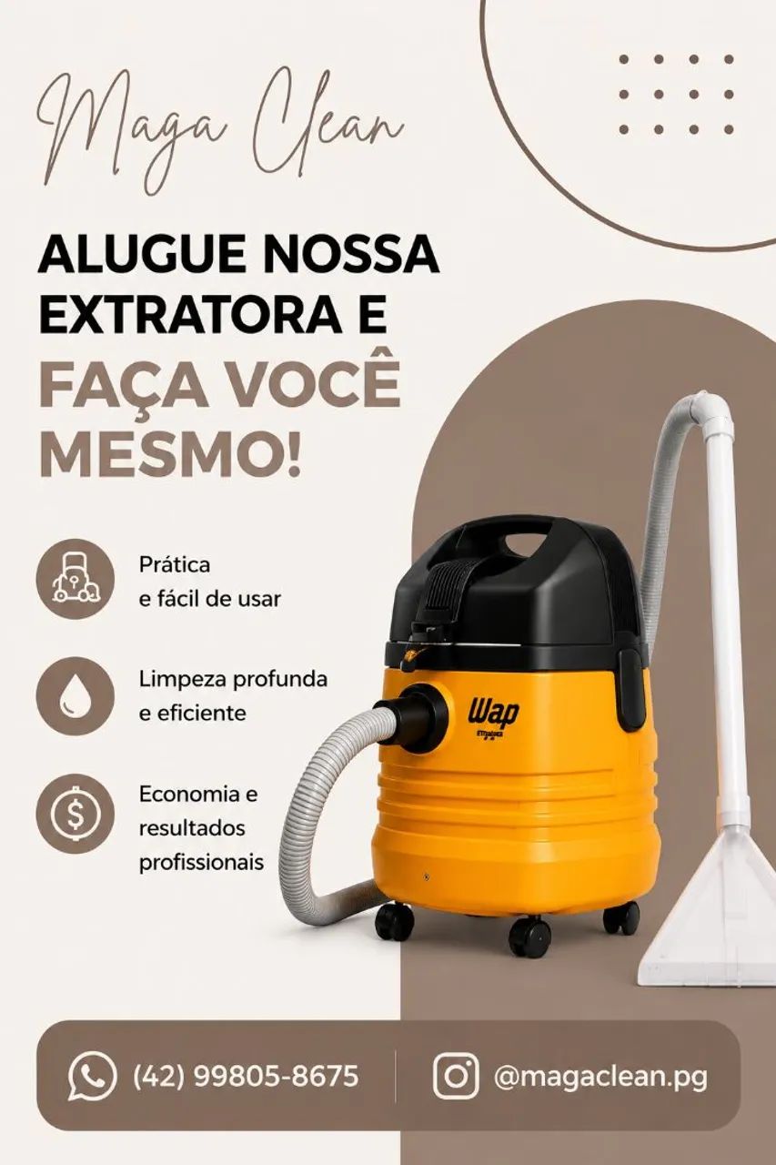 Aluguel de máquina extratora de sujeira  - Foto 4