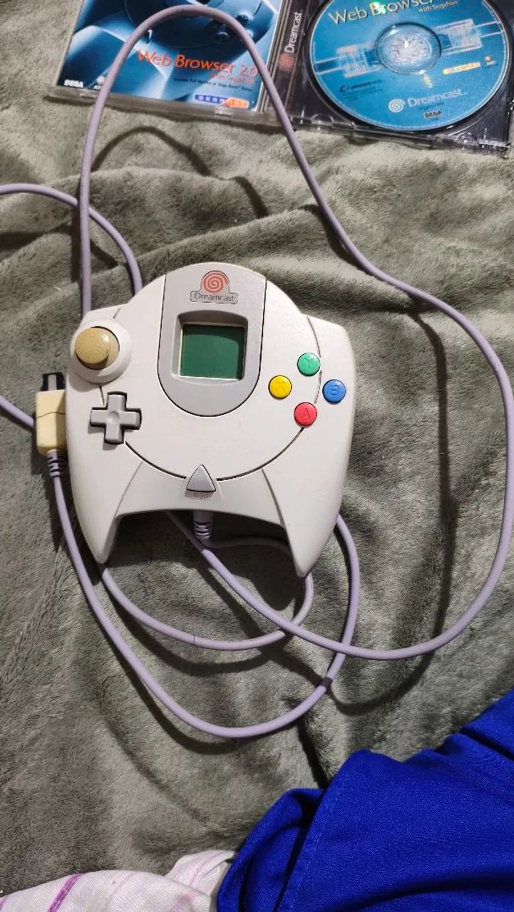 Dreamcast funcionando, 2 controles e jogos originais  - Foto 5