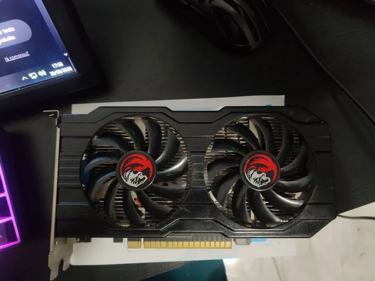 Placa de vídeo GTX 750 dual fan 