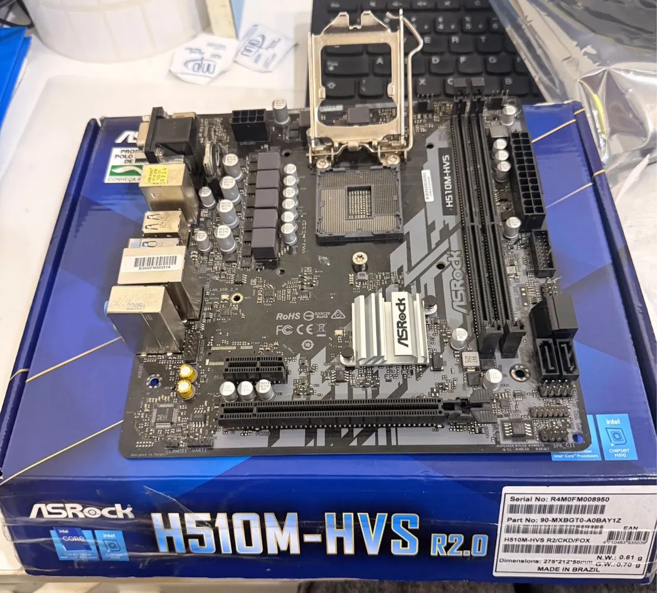 Kit processador e placa mãe + 1 memoria ram 8 Gb - Foto 5