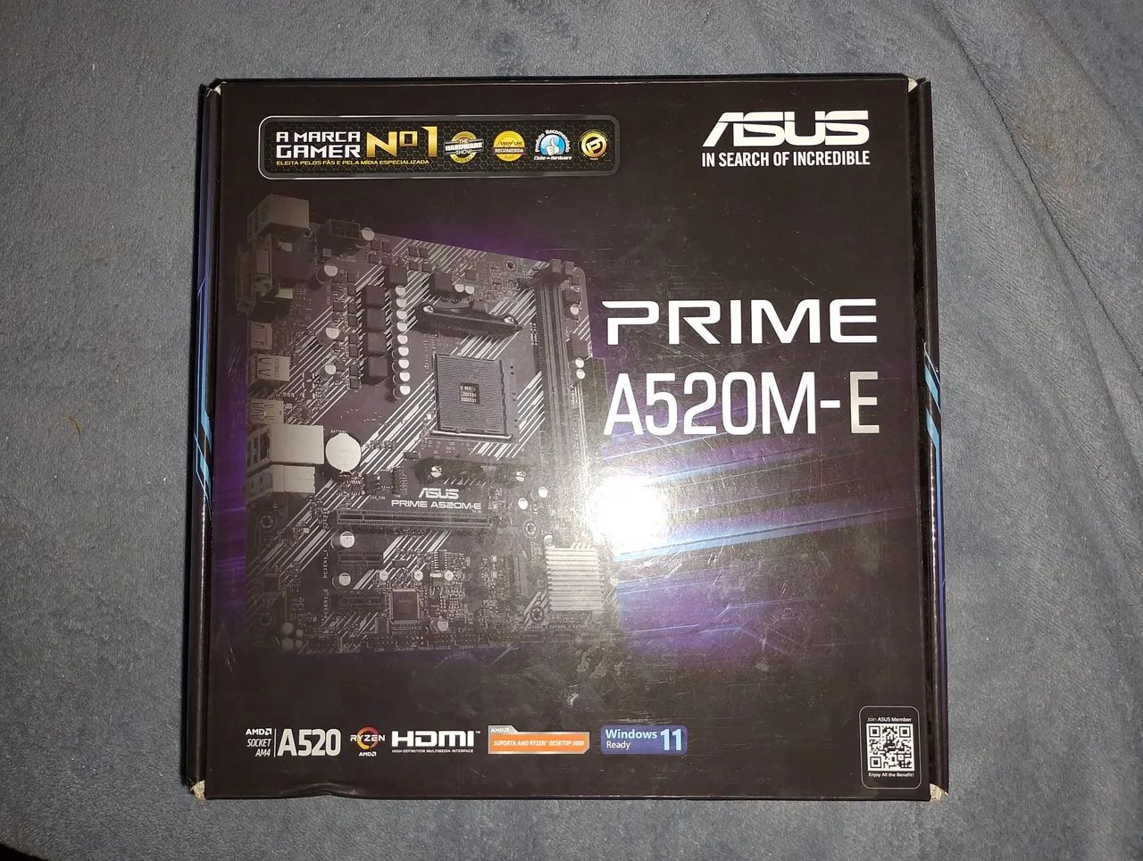 Placa-mãe Asus Prime A520M-E