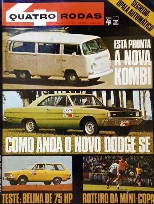 Dodge Dart SE, Ford Belina 1972 - Revista Quatro Rodas 