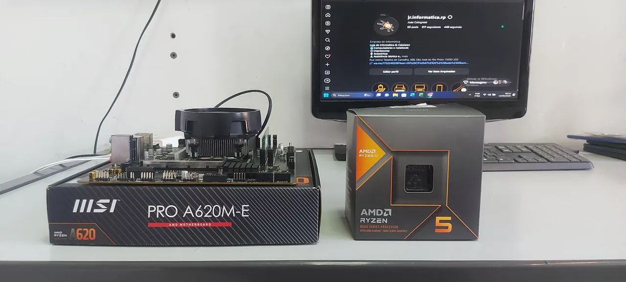 Kit gamer(Placa mãe, processador e memória)