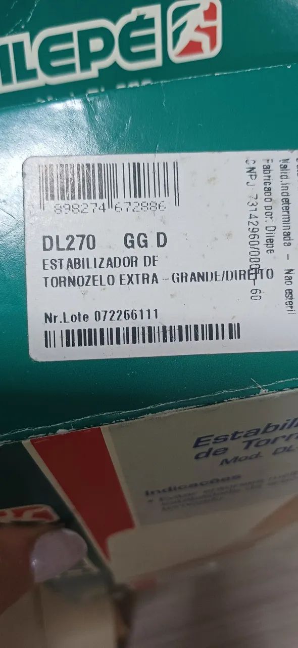 Estabilizador de tornozelo GG D novo - Foto 4