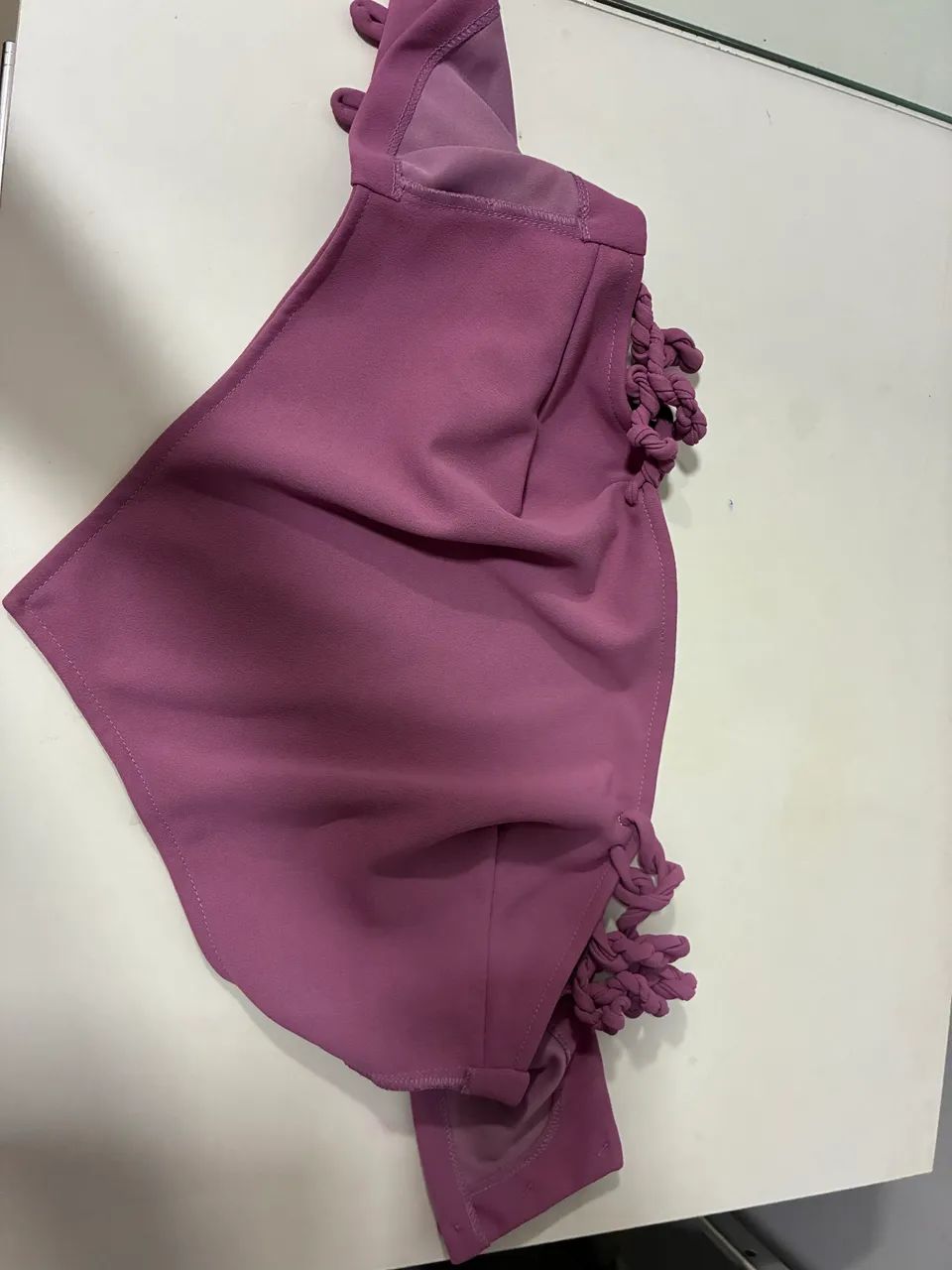 Conjunto short saia + cropped lilás  - Foto 4