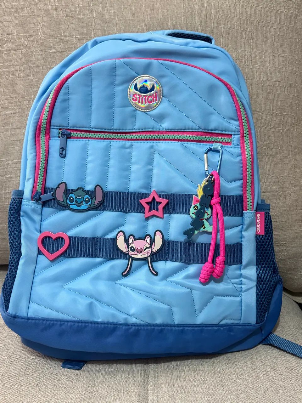 Mochila e Estojo Stitch Baggagio 